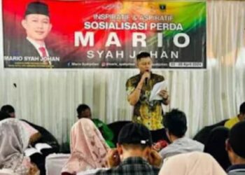 Anggota DPRD Sumbar Mario Syah Johan Sosialisasikan Perda Nomor 8/2019 ke Tengah Masyarakat