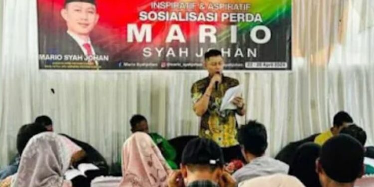 Anggota DPRD Sumbar Mario Syah Johan Sosialisasikan Perda Nomor 8/2019 ke Tengah Masyarakat