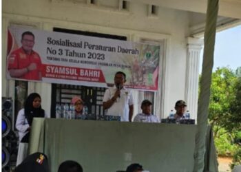 Anggota DPRD Sumbar Syamsul Bahri Sosialisasikan Perda No 3 Tahun 2023 di Dapil