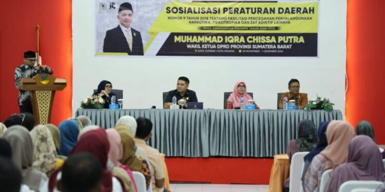 Wakil Ketua DPRD Sumbar Iqra Chissa Sebut Narkoba Ikut Merusak Rencana Strategis Pembangunan Daerah