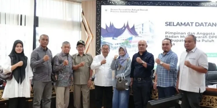 Konsultasi Penyusunan Rencana Kerja, Bamus DPRD Limapuluh Kota Kunjungi DPRD Sumbar