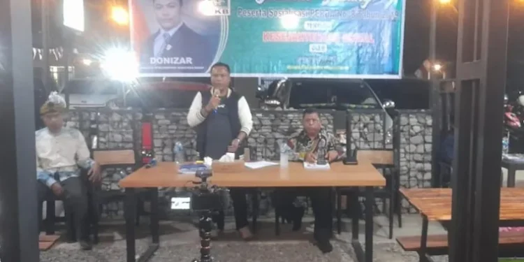 Anggota DPRD Sumbar Donizar Sosialisasikan Perda Penyelenggaraan Kesejahteraan Sosial