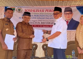Anggota DPRD Sumbar Nurkhalis Sosialisasikan Perda Lingkungan Hidup di Akabiluru