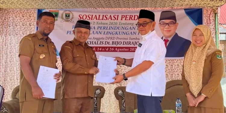 Anggota DPRD Sumbar Nurkhalis Sosialisasikan Perda Lingkungan Hidup di Akabiluru