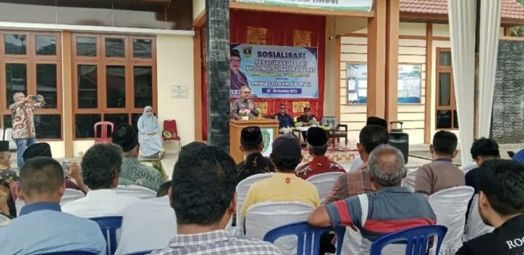 Muzli M Nur Sosialisasikan Perda Pengelolaan Sampah di Nagari Durian Tinggi