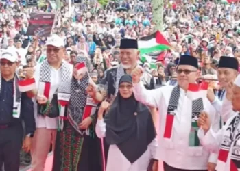 Hadir dalam Aksi Bela Palestina, Muhidi Ajak Masyarakat Beri Dukungan Moral dan Material